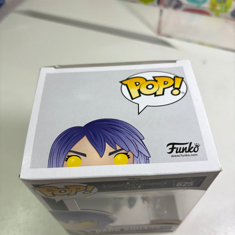 BOX FLAWS VIEW PHOTOS Dark Aqua with Keyblade - Kingdom Hearts Disney Funko Pop 625 Vinyl Figure Exclusive