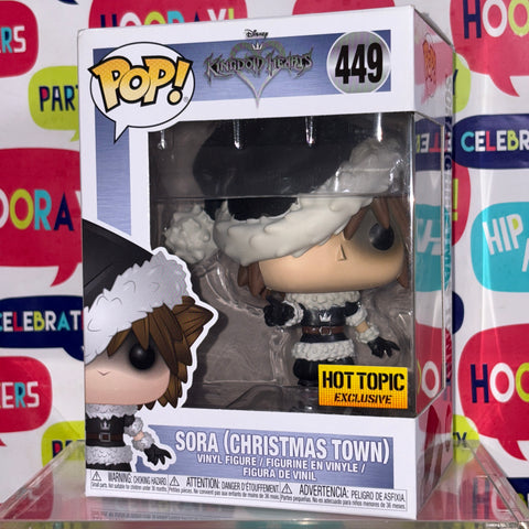 BOX FLAWS VIEW PHOTOS Sora (CHRISTMAS TOWN) - Kingdom Hearts Disney Funko Pop 449 Vinyl Figure Exclusive