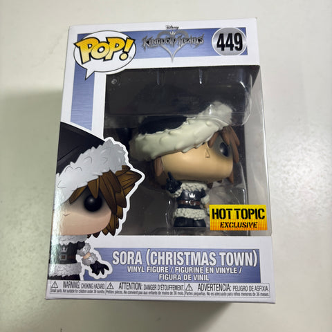 BOX FLAWS VIEW PHOTOS Sora (CHRISTMAS TOWN) - Kingdom Hearts Disney Funko Pop 449 Vinyl Figure Exclusive
