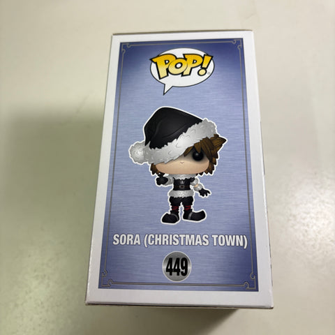 BOX FLAWS VIEW PHOTOS Sora (CHRISTMAS TOWN) - Kingdom Hearts Disney Funko Pop 449 Vinyl Figure Exclusive