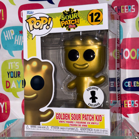 Golden Sour Patch Kid Metallic- Funko Pop 12 Vinyl Figure (11.4 Cm L × 8.9 Cm W × 15.9 Cm H)