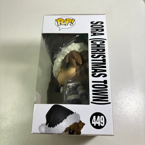 BOX FLAWS VIEW PHOTOS Sora (CHRISTMAS TOWN) - Kingdom Hearts Disney Funko Pop 449 Vinyl Figure Exclusive