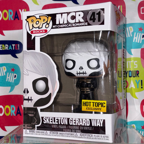 My Chemical Romance - Skeleton Gerard Way Funko Pop 41 Hot Topic Exclusive