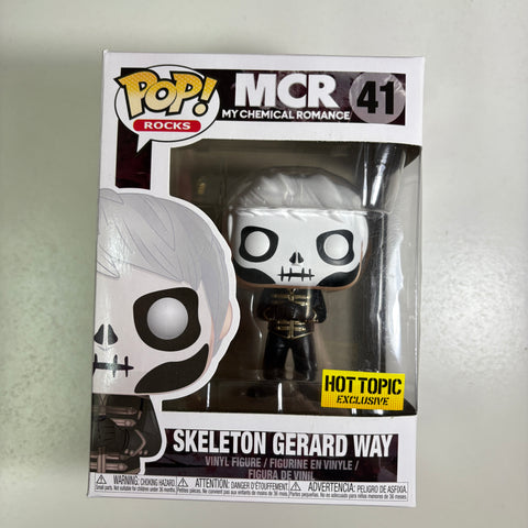My Chemical Romance - Skeleton Gerard Way Funko Pop 41 Hot Topic Exclusive