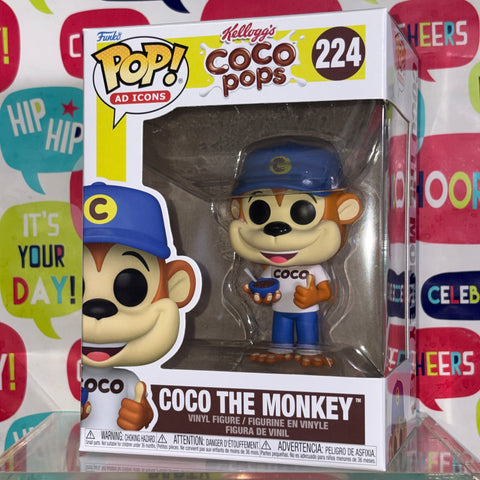 Coco the Monkey - Funko Pop 224 Vinyl Figure (11.4 Cm L × 8.9 Cm W × 15.9 Cm H)