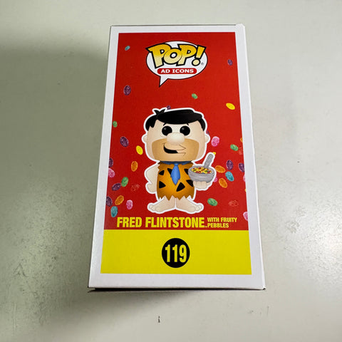 Fred Flintstone with Fruity Pebbles - Funko Pop 119 Vinyl Figure (11.4 Cm L × 8.9 Cm W × 15.9 Cm H)