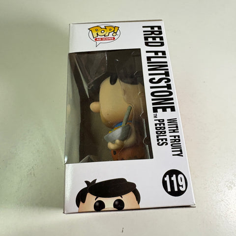 Fred Flintstone with Fruity Pebbles - Funko Pop 119 Vinyl Figure (11.4 Cm L × 8.9 Cm W × 15.9 Cm H)