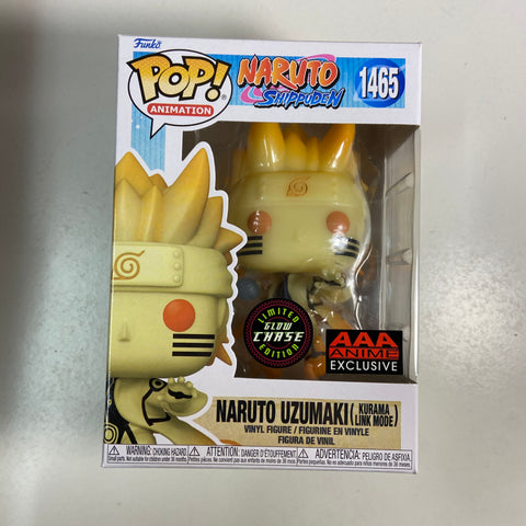 Naruto - Naruto Uzumaki (Kurama Link) GLOW CHASE Funko Pop 1465 AAA Anime Exclusive