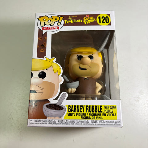 Barney Rubble with Cocoa Pebbles - Funko Pop 120 Vinyl Figure (11.4 Cm L × 8.9 Cm W × 15.9 Cm H)