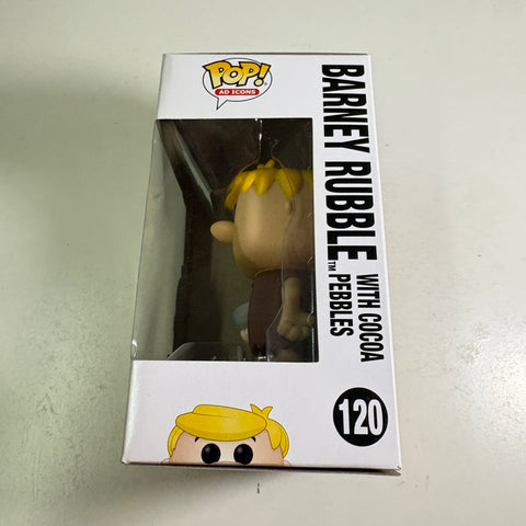 Barney Rubble with Cocoa Pebbles - Funko Pop 120 Vinyl Figure (11.4 Cm L × 8.9 Cm W × 15.9 Cm H)