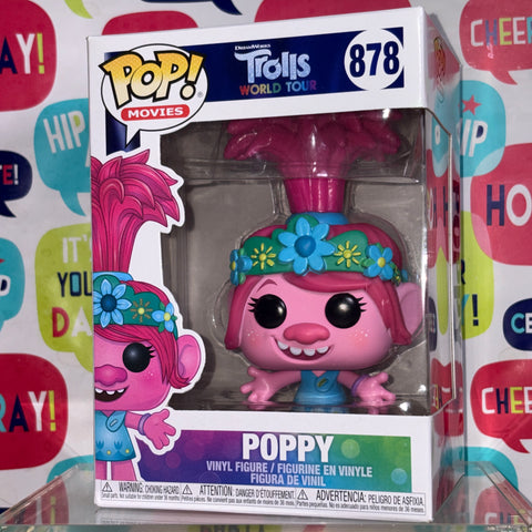 Poppy - Trolls Disney Funko Pop 878 Vinyl Figure (11.4 Cm L × 8.9 Cm W × 15.9 Cm H)