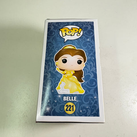 BOX FLAWS VIEW PHOTOS Belle - Beauty and The Beast  Disney Funko Pop 221 Vinyl Figure (11.4 Cm L × 8.9 Cm W × 15.9 Cm H)