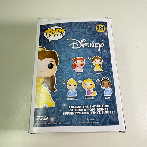 BOX FLAWS VIEW PHOTOS Belle - Beauty and The Beast  Disney Funko Pop 221 Vinyl Figure (11.4 Cm L × 8.9 Cm W × 15.9 Cm H)