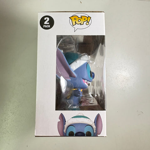 Stitch & Angel Christmas 2 Pack - Disney Funko Pop Vinyl Figure EXCLUSIVE
