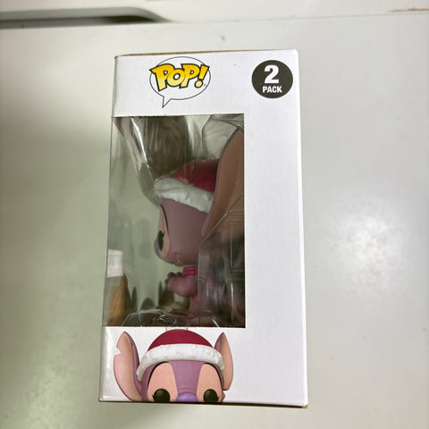 Stitch & Angel Christmas 2 Pack - Disney Funko Pop Vinyl Figure EXCLUSIVE