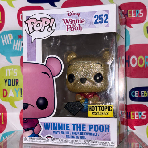 SUNFADED BOX Winnie the Pooh DIAMOND - Disney Funko Pop 252 Vinyl Figure (11.4 Cm L × 8.9 Cm W × 15.9 Cm H)