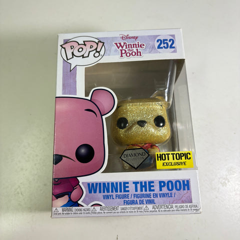 SUNFADED BOX Winnie the Pooh DIAMOND - Disney Funko Pop 252 Vinyl Figure (11.4 Cm L × 8.9 Cm W × 15.9 Cm H)