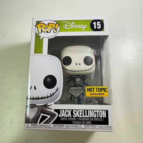 Jack Skellington Diamond - The Nightmare Before Christmas Disney Funko Pop 15 Vinyl Figure EXCLUSIVE (11.4 Cm L × 8.9 Cm W × 15.9 Cm H)
