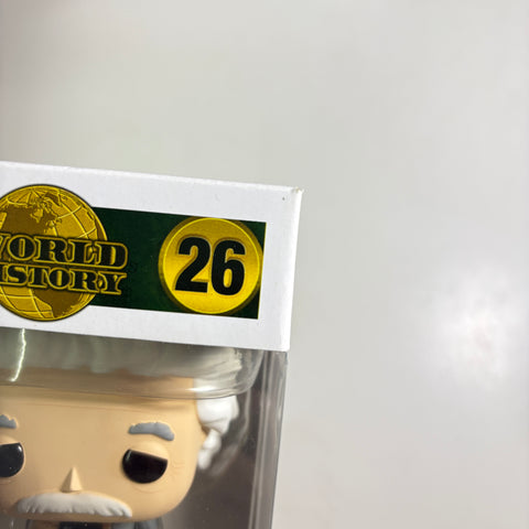 BOX FLAWS VIEW PHOTOS Albert Einstein - Funko Pop World History 56 Vinyl Figure Collectible