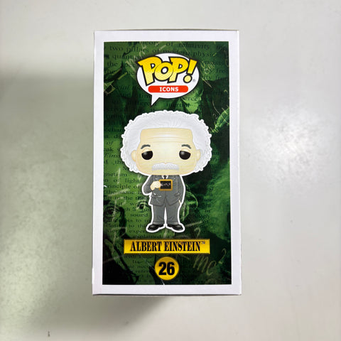 BOX FLAWS VIEW PHOTOS Albert Einstein - Funko Pop World History 56 Vinyl Figure Collectible