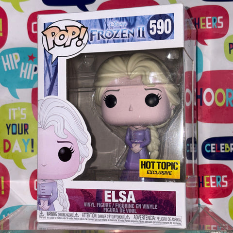 Elsa  - Frozen Disney Funko Pop 590 Vinyl Figure (11.4 Cm L × 8.9 Cm W × 15.9 Cm H)