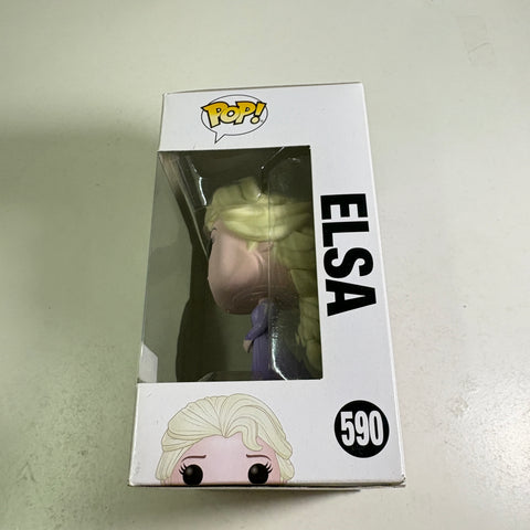 Elsa  - Frozen Disney Funko Pop 590 Vinyl Figure (11.4 Cm L × 8.9 Cm W × 15.9 Cm H)