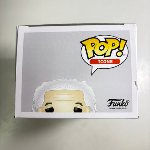 BOX FLAWS VIEW PHOTOS Albert Einstein - Funko Pop World History 56 Vinyl Figure Collectible