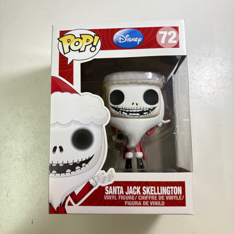 Santa Jack Skellington - The Nightmare Before Christmas Disney Funko Pop 72 Vinyl Figure (11.4 Cm L × 8.9 Cm W × 15.9 Cm H)