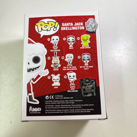 Santa Jack Skellington - The Nightmare Before Christmas Disney Funko Pop 72 Vinyl Figure (11.4 Cm L × 8.9 Cm W × 15.9 Cm H)