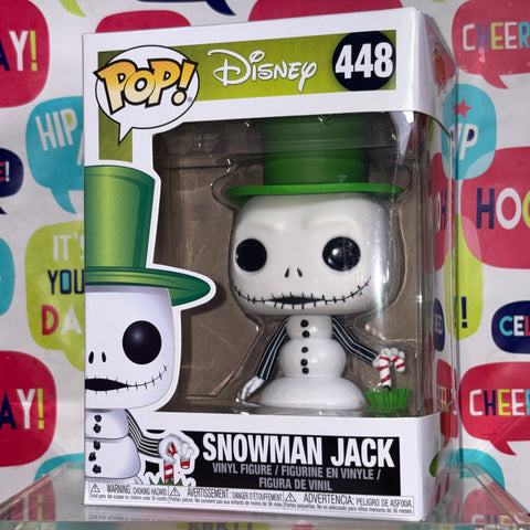 Snowman Jack Skellington - The Nightmare Before Christmas Disney Funko Pop 448 Vinyl Figure (11.4 Cm L × 8.9 Cm W × 15.9 Cm H)