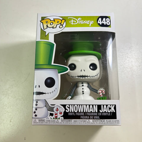Snowman Jack Skellington - The Nightmare Before Christmas Disney Funko Pop 448 Vinyl Figure (11.4 Cm L × 8.9 Cm W × 15.9 Cm H)