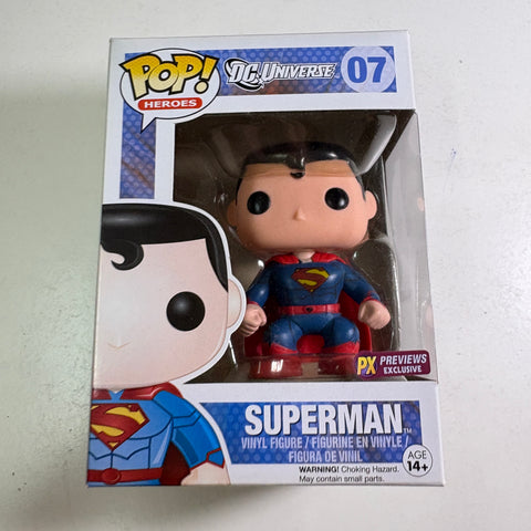 Superman - DC Funko Pop 07 Vinyl Figure (11.4 Cm L × 8.9 Cm W × 15.9 Cm H)