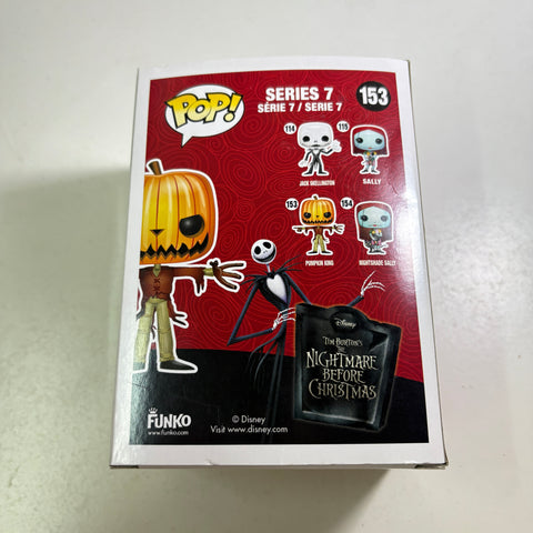 BOX FLAWS VIEW PHOTOS Pumpkin King Jack Skellington - The Nightmare Before Christmas Disney Funko Pop 153 Vinyl Figure (11.4 Cm L × 8.9 Cm W × 15.9 Cm H)