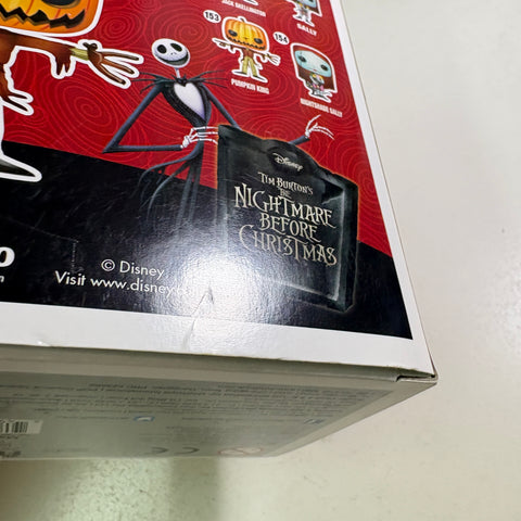 BOX FLAWS VIEW PHOTOS Pumpkin King Jack Skellington - The Nightmare Before Christmas Disney Funko Pop 153 Vinyl Figure (11.4 Cm L × 8.9 Cm W × 15.9 Cm H)