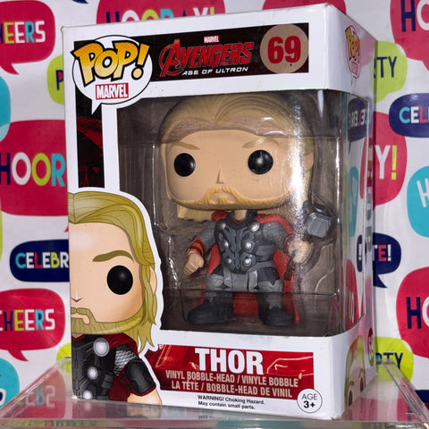 BOX FLAWS VIEW PHOTOS Thor - Avengers Age of Ultron Marvel Funko Pop 69 Vinyl Figure