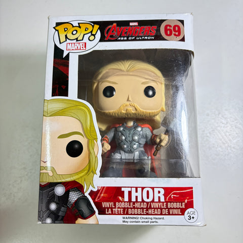BOX FLAWS VIEW PHOTOS Thor - Avengers Age of Ultron Marvel Funko Pop 69 Vinyl Figure
