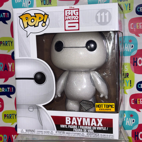 Baymax DIAMOND EXCLUSIVE - Big Hero 6 Disney Funko Pop 111 (22.8 Cm L × 16.5 Cm W × 14 Cm H)