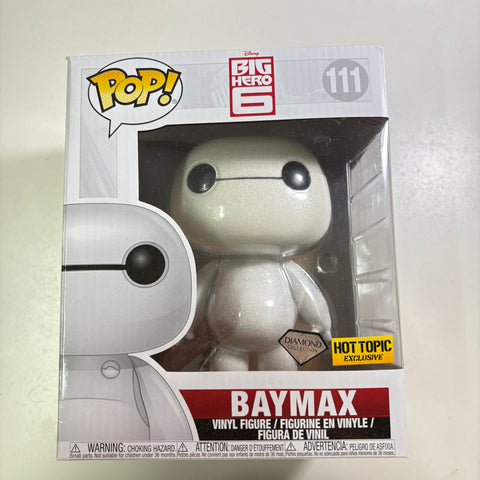 Baymax DIAMOND EXCLUSIVE - Big Hero 6 Disney Funko Pop 111 (22.8 Cm L × 16.5 Cm W × 14 Cm H)