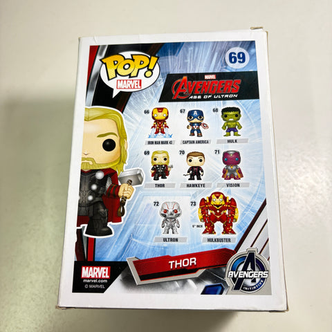 BOX FLAWS VIEW PHOTOS Thor - Avengers Age of Ultron Marvel Funko Pop 69 Vinyl Figure