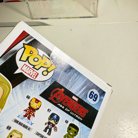 BOX FLAWS VIEW PHOTOS Thor - Avengers Age of Ultron Marvel Funko Pop 69 Vinyl Figure