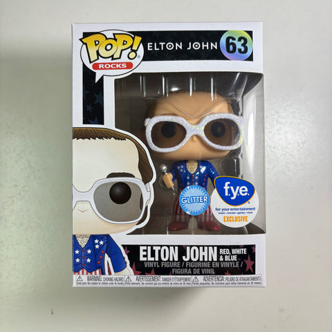 Elton John (Glitter) - Funko Pop 63 FYE Exclusive