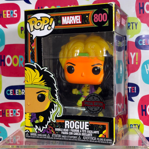 BOX DAMAGE VIEW PHOTOS Rogue - Blacklight X-Marvel Marvel Funko Pop 800