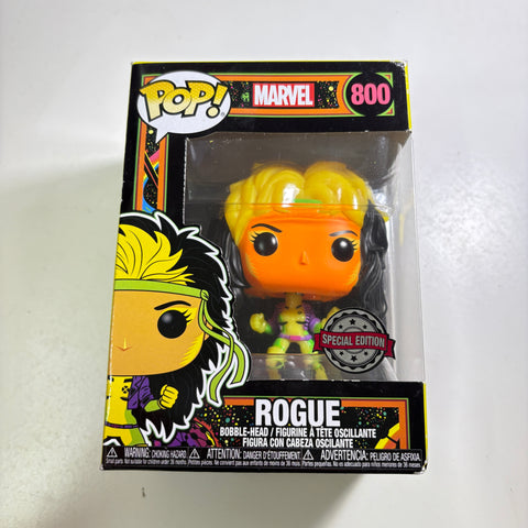BOX DAMAGE VIEW PHOTOS Rogue - Blacklight X-Marvel Marvel Funko Pop 800
