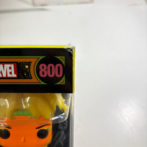 BOX DAMAGE VIEW PHOTOS Rogue - Blacklight X-Marvel Marvel Funko Pop 800