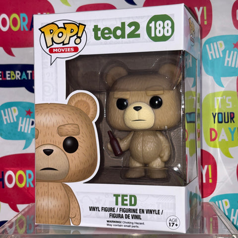 Ted with Bottle Funko Pop 188 Vinyl Figure (11.4 Cm L × 8.9 Cm W × 15.9 Cm H)
