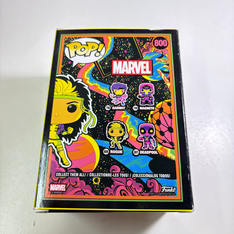 BOX DAMAGE VIEW PHOTOS Rogue - Blacklight X-Marvel Marvel Funko Pop 800