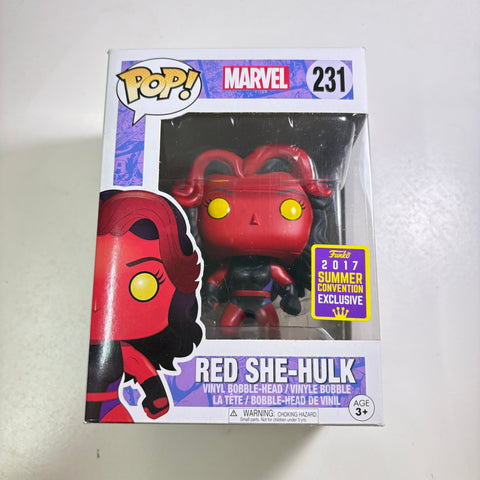 Red She-Hulk - Marvel Funko Pop 231 Summer Convention 2017