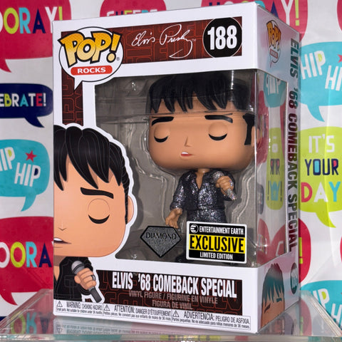 Elvis Presley (68' Comeback Special) - Funko Pop 188 Entertainment Earth Exclusive Diamond