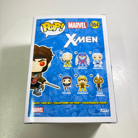 BOX FLAW VIEW PHOTO Gambit - Marvel Funko Pop 554 Vinyl Figure Spring Convention