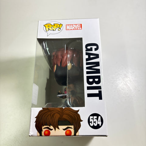BOX FLAW VIEW PHOTO Gambit - Marvel Funko Pop 554 Vinyl Figure Spring Convention